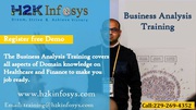  Business Analyst Online Training in USA by H2kinfosys